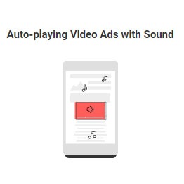 auto playing video ads with sound graphic