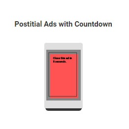 postitial ads with countdown