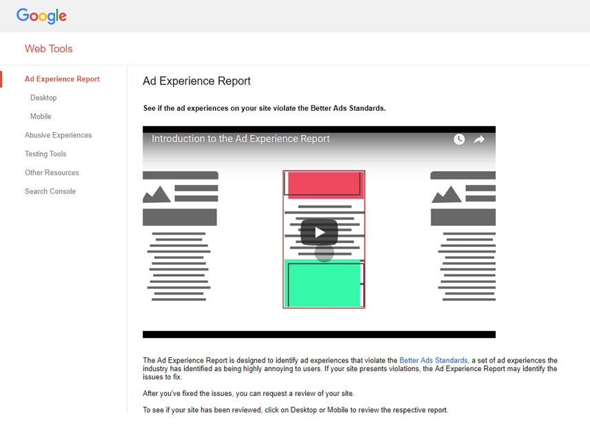 Ad Experience Reports